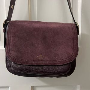 Kate Spade plum purple flap crossbody